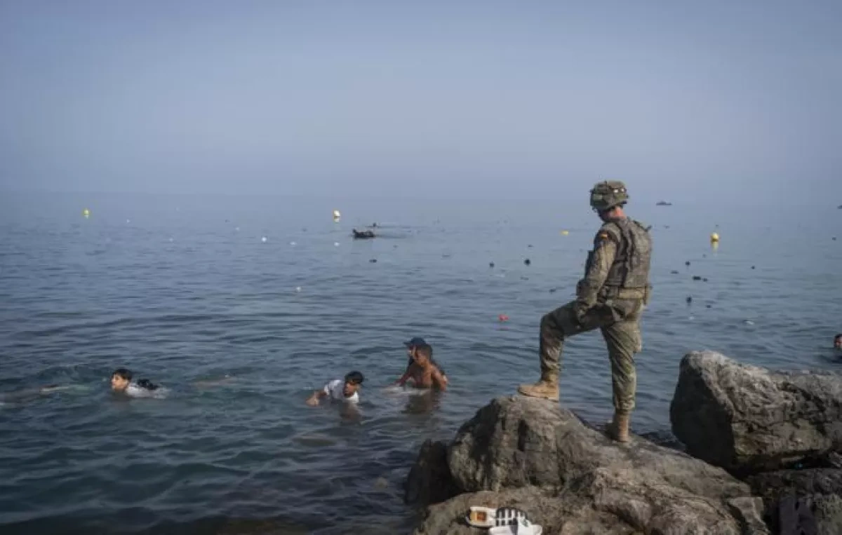 Spain searches for thousands of undocumented migrants in Ceuta