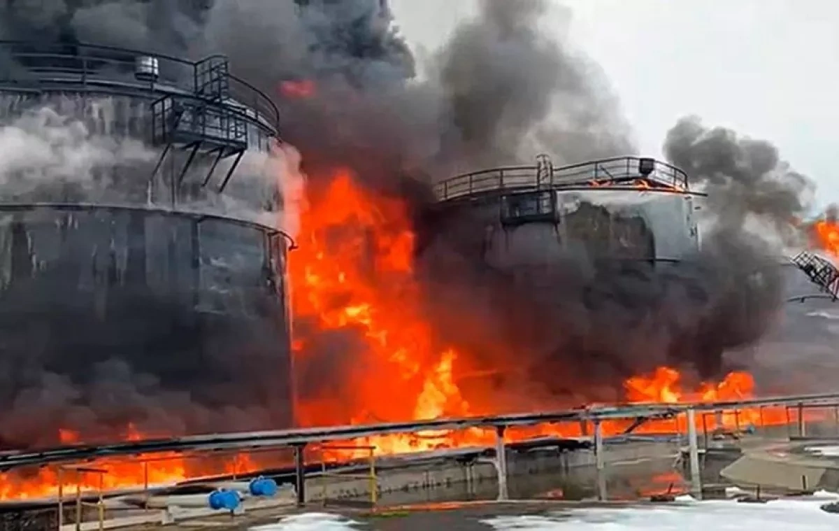 Drone strike sets oil depot ablaze in Russia’s Penza region