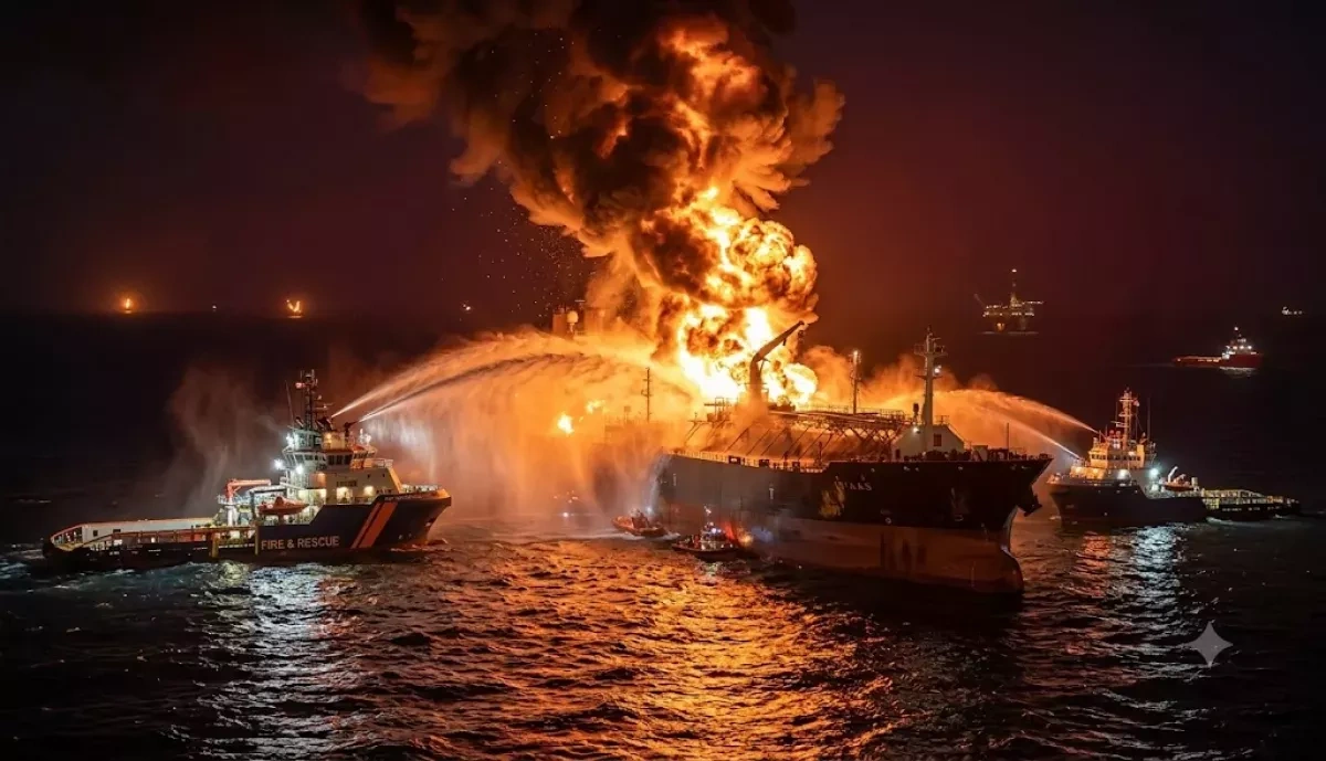 Ukraine says it struck 20 Russian "shadow fleet" vessels in overnight operation