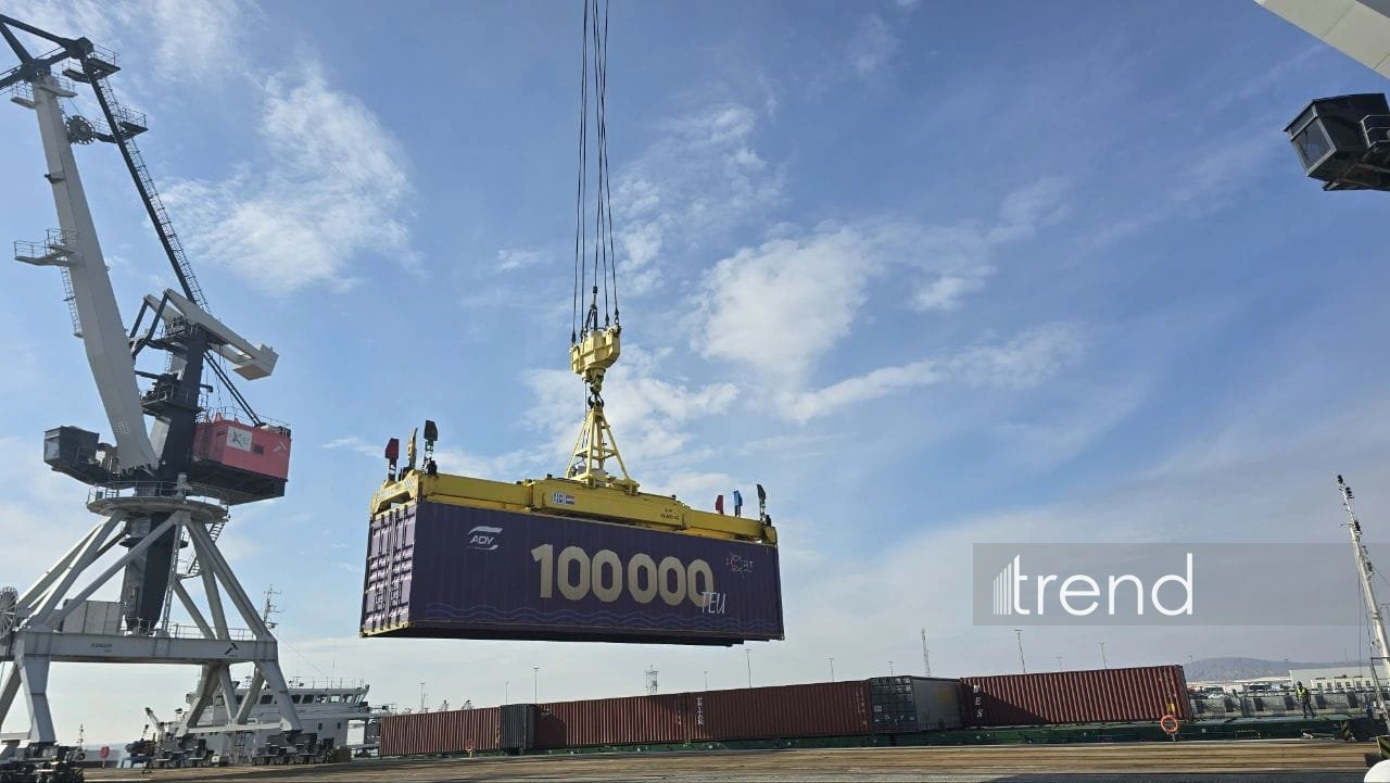Azerbaijan's Baku Port lights up its main cargo flow route