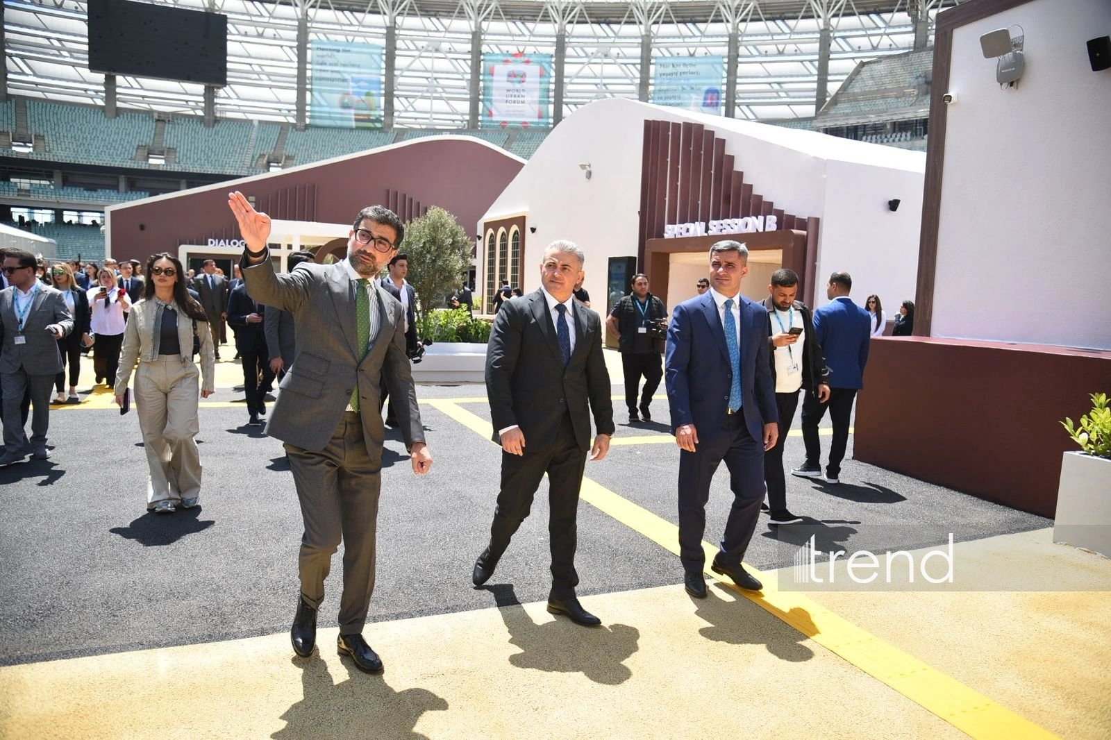Media representatives inspect final work ahead of WUF13 (PHOTO)