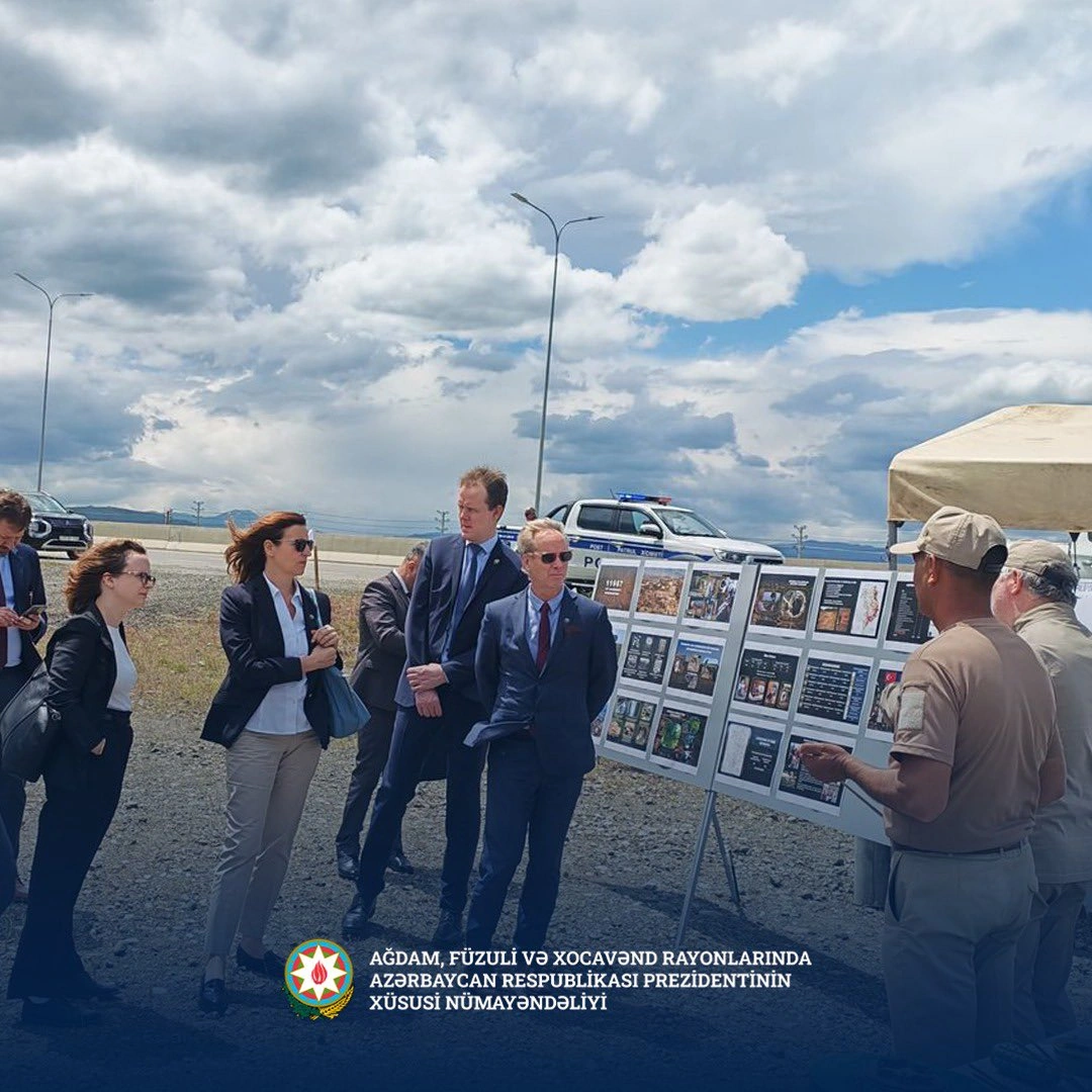 EU officials review demining operations in Azerbaijan's Aghdam and Fuzuli (PHOTO)