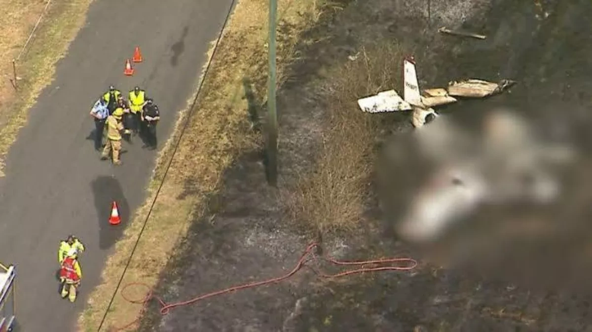 Light aircraft crashes on private property in Australia, killing two PHOTO