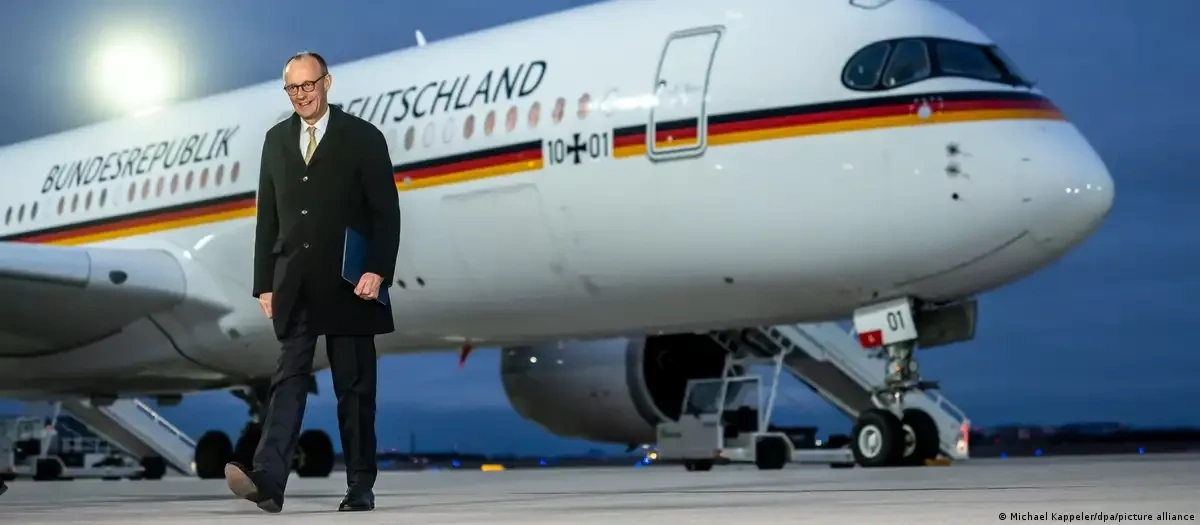 German Chancellor  Merz arrives in China for official visit PHOTO