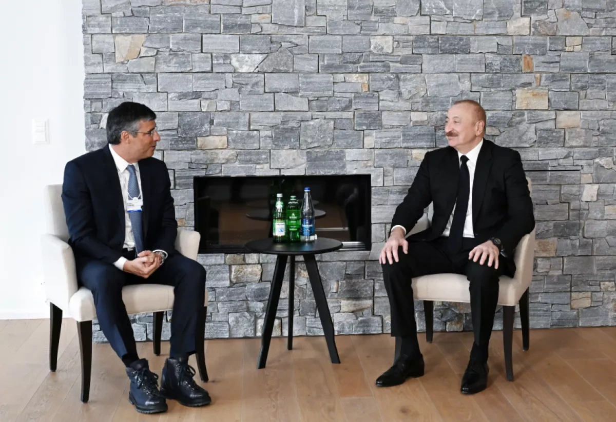 Azerbaijani president meets BTG Pactual chair at Davos to discuss investment cooperation PHOTO