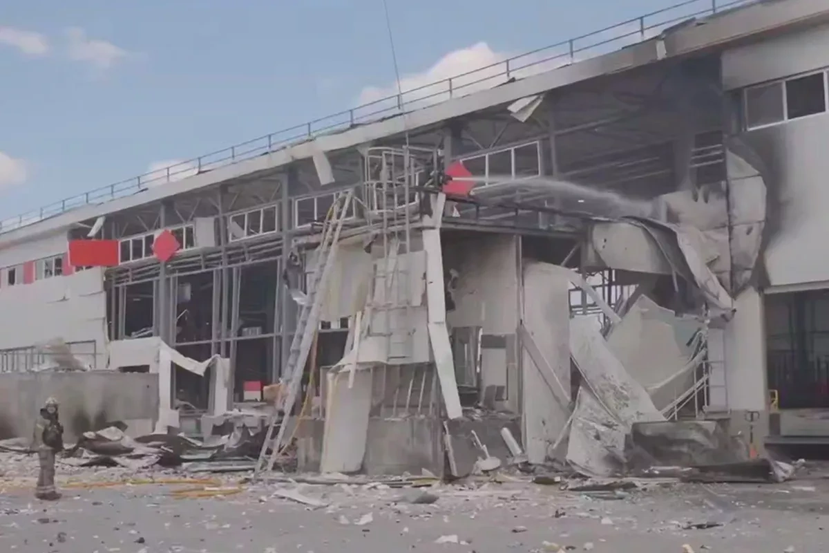 Russian strike on Ukraine’s Kharkiv suburb kills three, injures 20