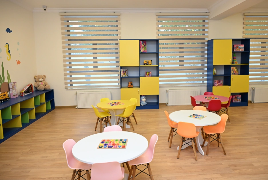Leyla Aliyeva and Alena Aliyeva attend Khinisli nursery-kindergarten in Shamakhi city (PHOTO)