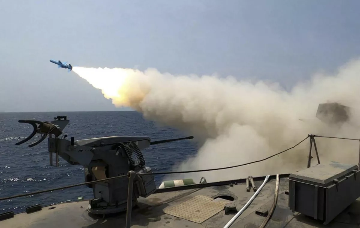 Iran fires missiles at US warship en route to Strait of Hormuz