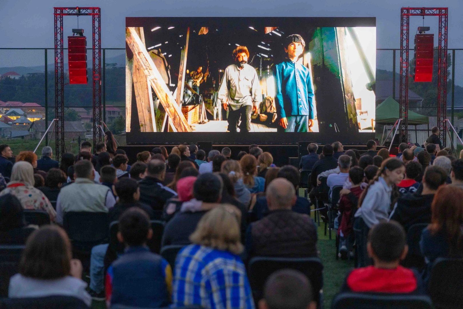 National cinema screening held in Dashkesan, organized by AzerGold CJSC and Baku Media Center (PHOTO)