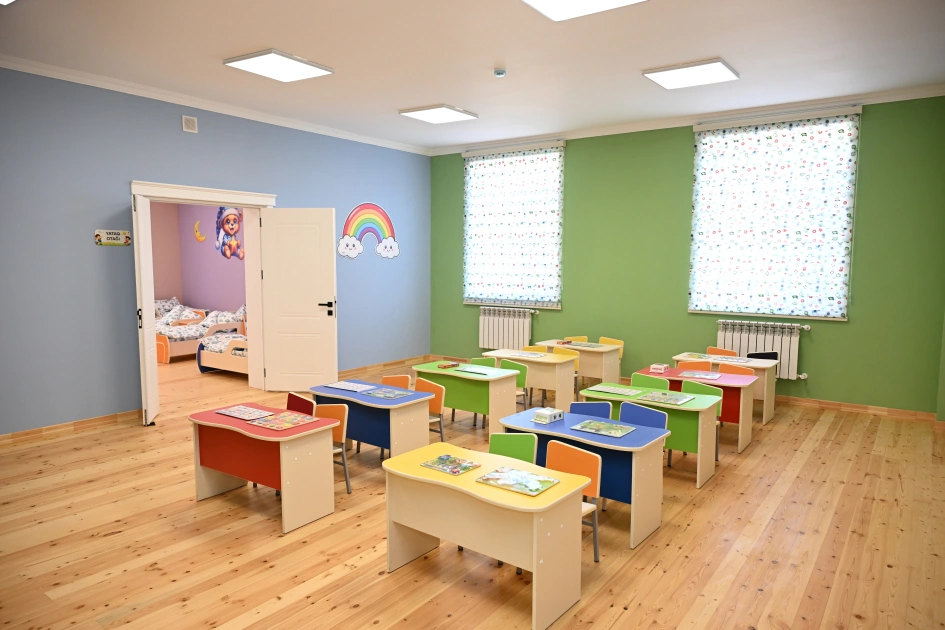 Leyla Aliyeva and Alena Aliyeva attend opening ceremony of nursery-kindergarten inaugurated in Goylar village of Shamakhi district (PHOTO)