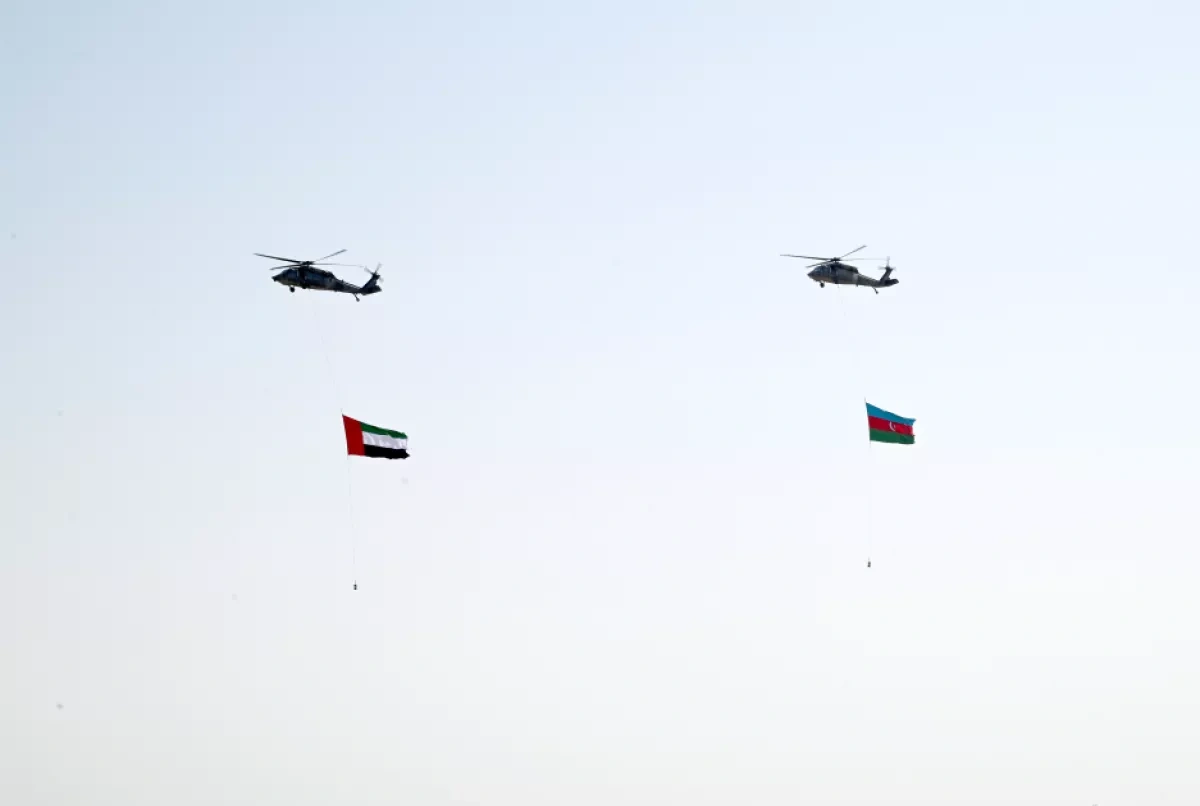 Azerbaijani, UAE presidents observe joint military drills in Abu Dhabi PHOTO