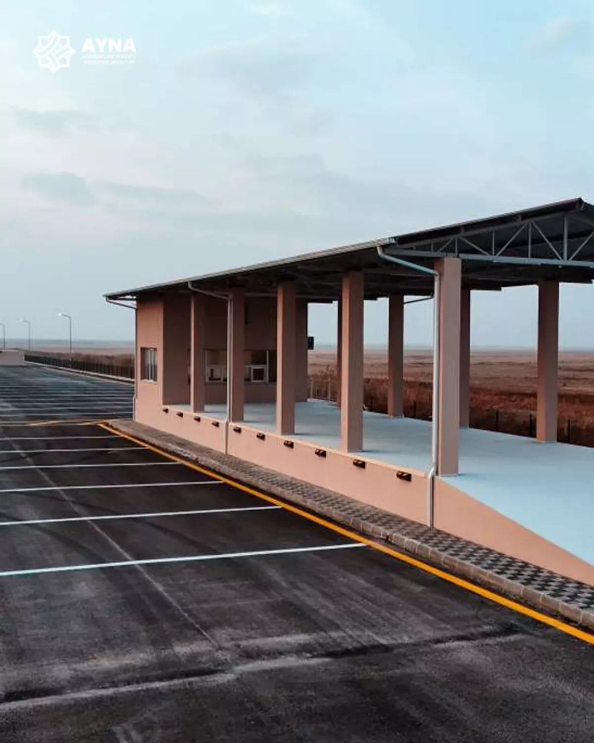 Azerbaijan opens major trailer parking facility on border with Türkiye PHOTO
