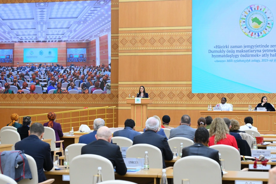 Heydar Aliyev Foundation VP Leyla Aliyeva participates in international conference in Turkmenistan (PHOTO)