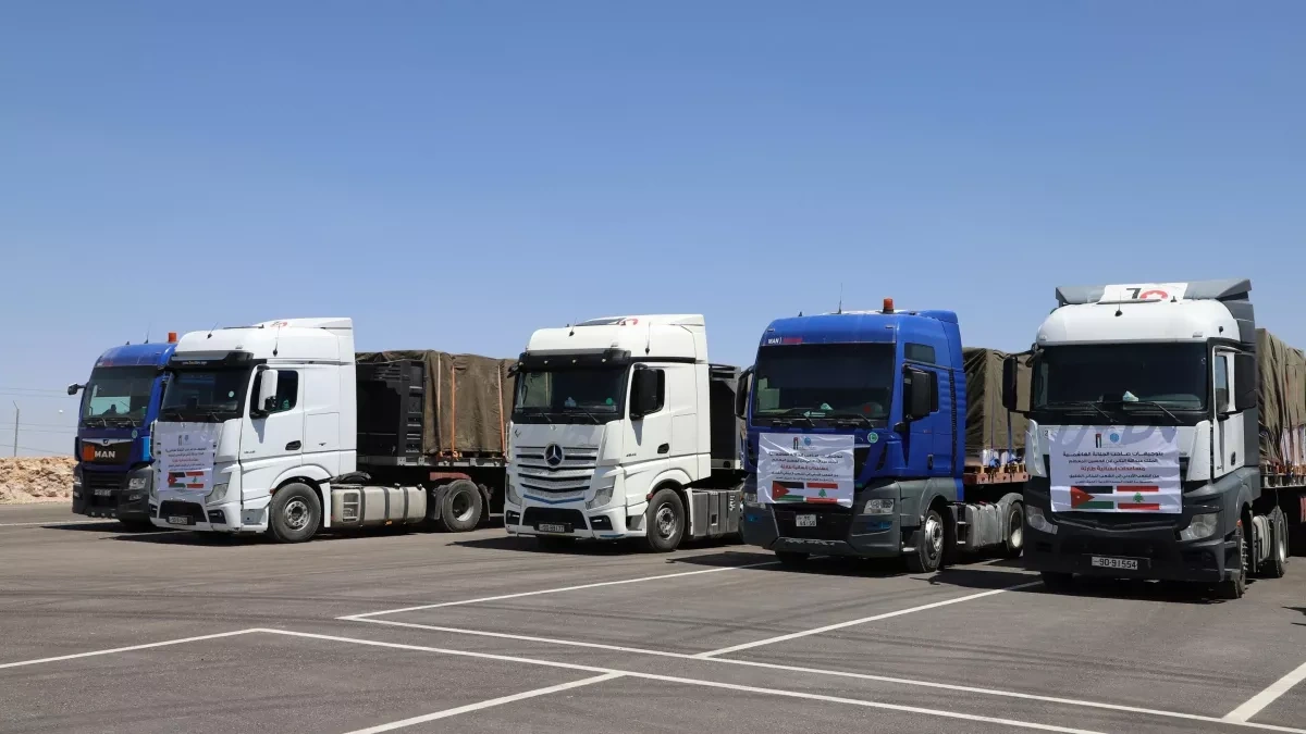 Jordan sends eighth humanitarian convoy to support Lebanon’s needs