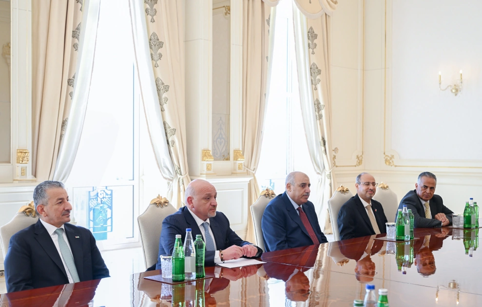President Ilham Aliyev receives delegation from House of Representatives of Hashemite Kingdom of Jordan (PHOTO)