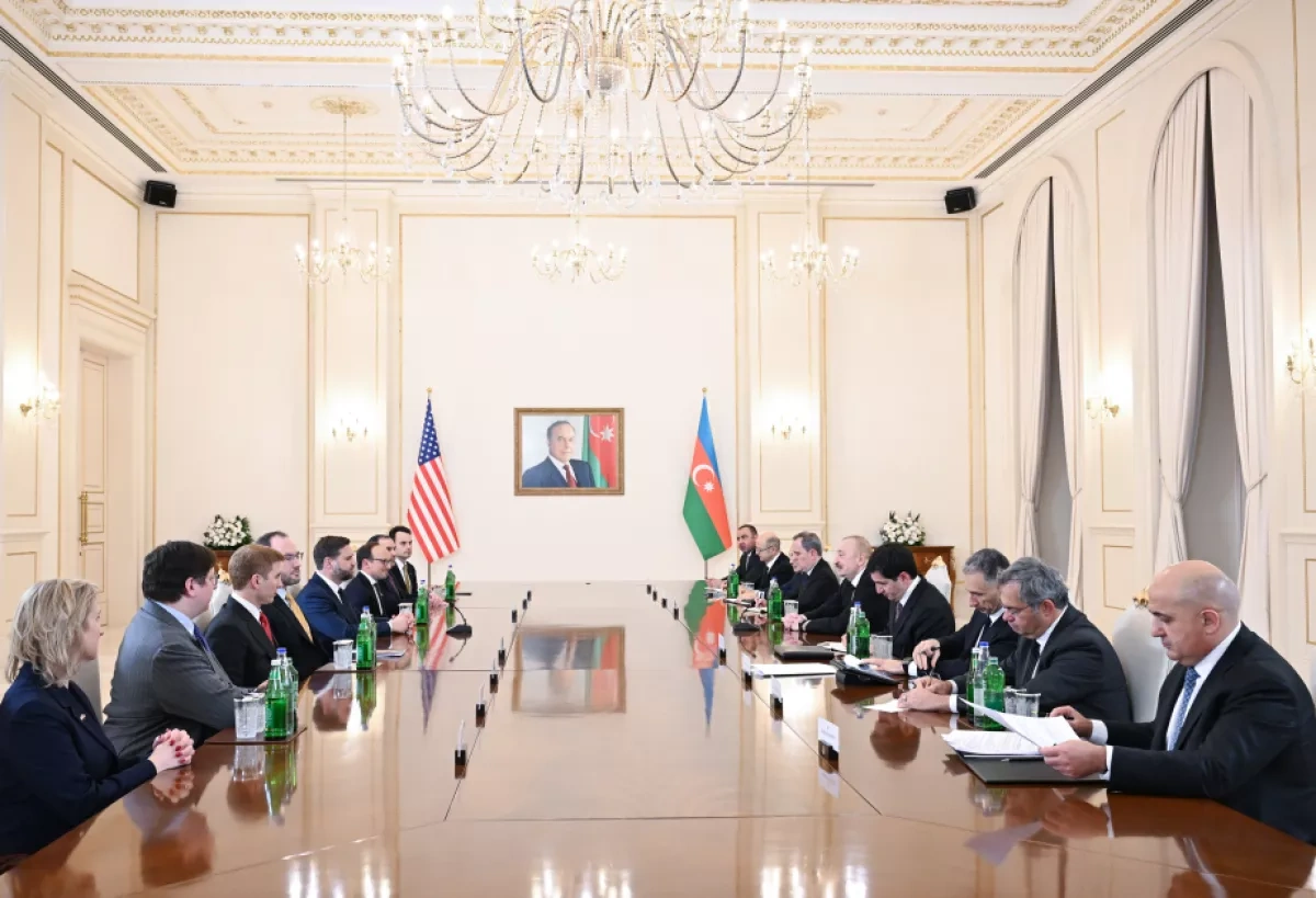 President Aliyev, US Vice President Vance hold expanded meeting in Baku