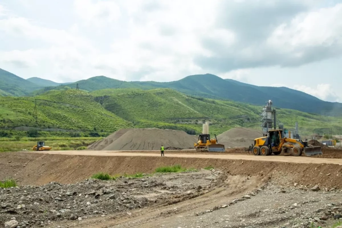 Azerbaijan completes 44% of Aghdam-Khankendi railway construction
