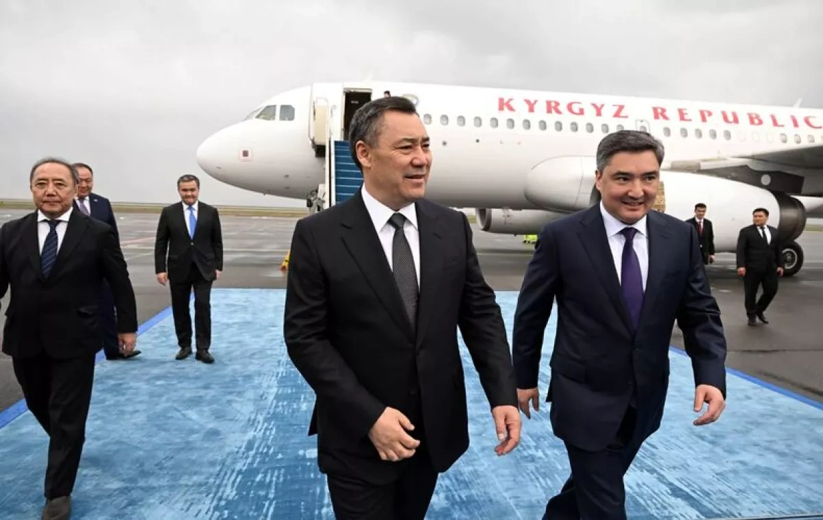Kyrgyz president arrives in Astana for working visit
