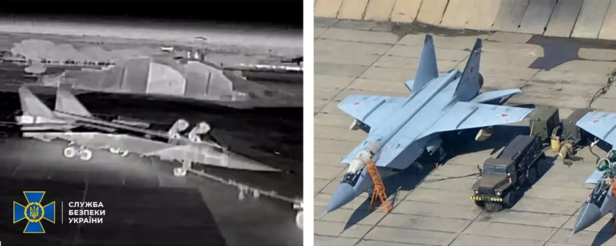 Ukraine drones destroy Russian MiG-31, key air defence systems PHOTO
