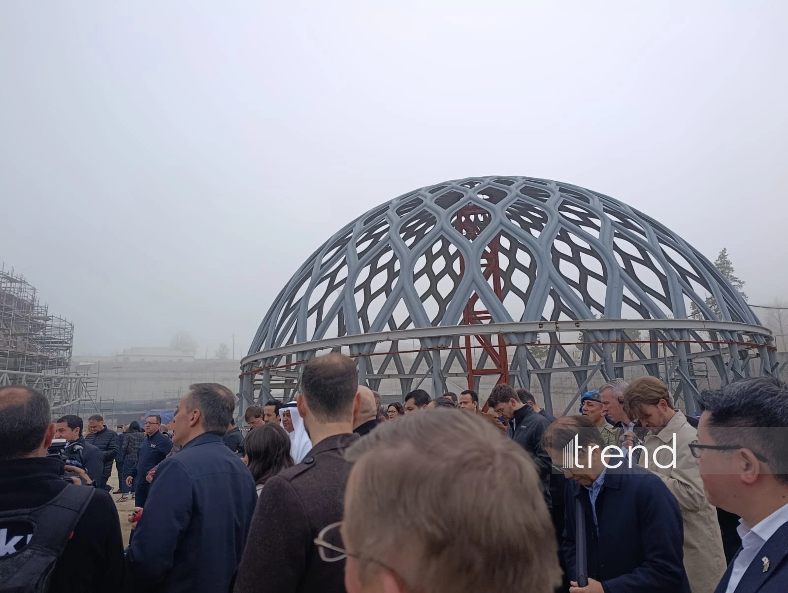 Diplomatic corps representatives view construction of New Shusha Mosque (PHOTO)