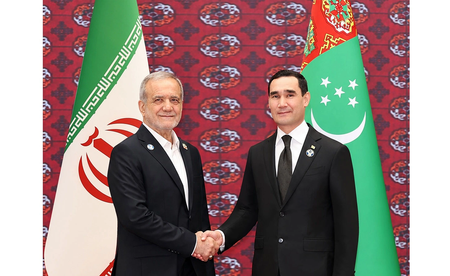 Turkmen, Iranian presidents discuss expansion of bilateral cooperation