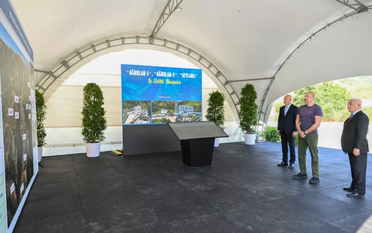 President Aliyev inaugurates three hydroelectric power stations in Lachin PHOTO