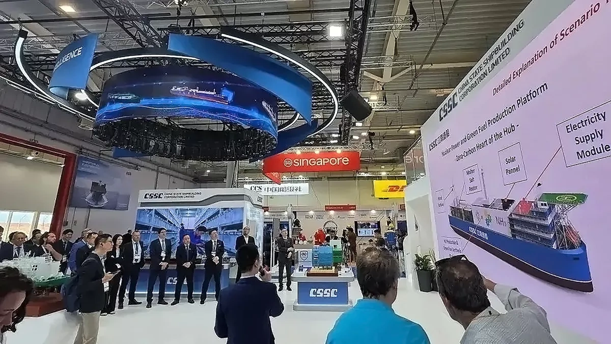 China advances nuclear shipping ambitions by presenting floating hub Posidonia International Shipping Exhibition/PHOTOS