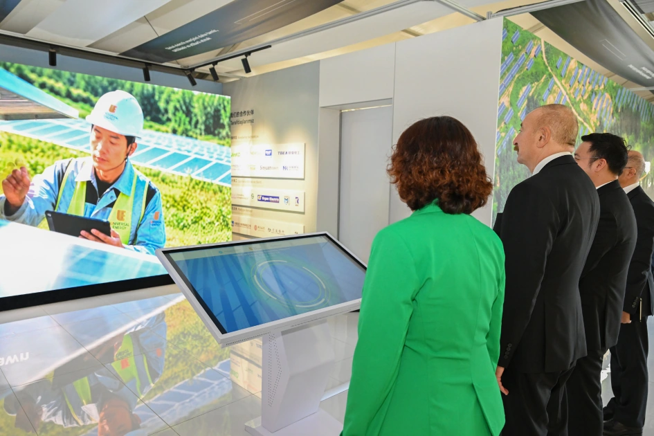 President Ilham Aliyev attends inauguration of “Gobustan” Solar Power Plant (PHOTO)