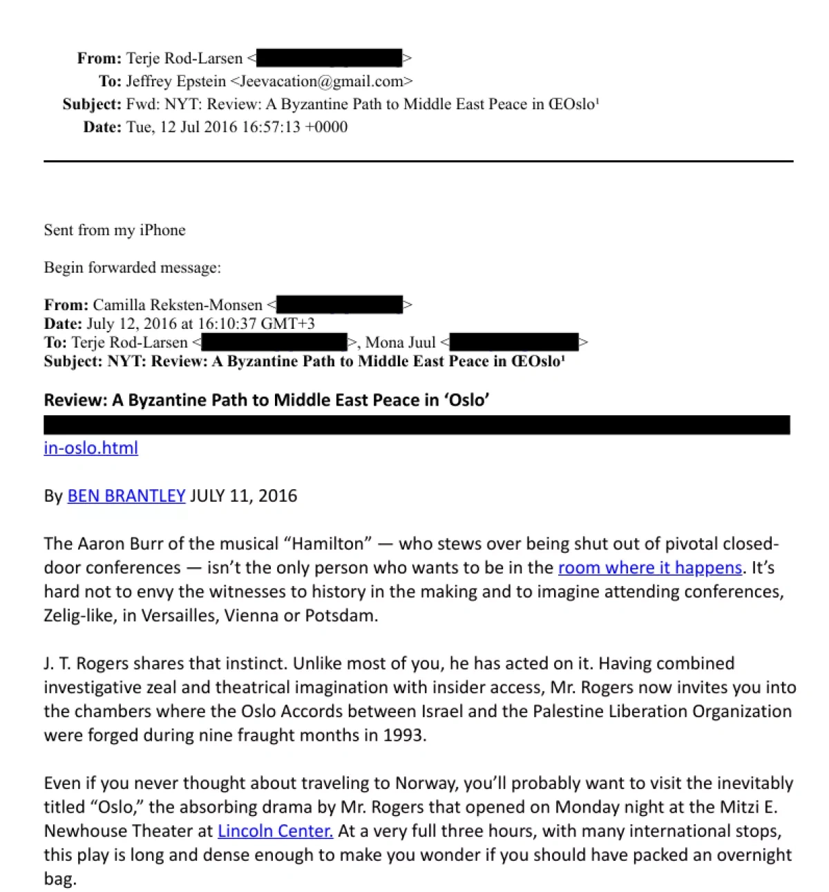 Epstein files: double standards of those who taught morality Subject: Mona Juul