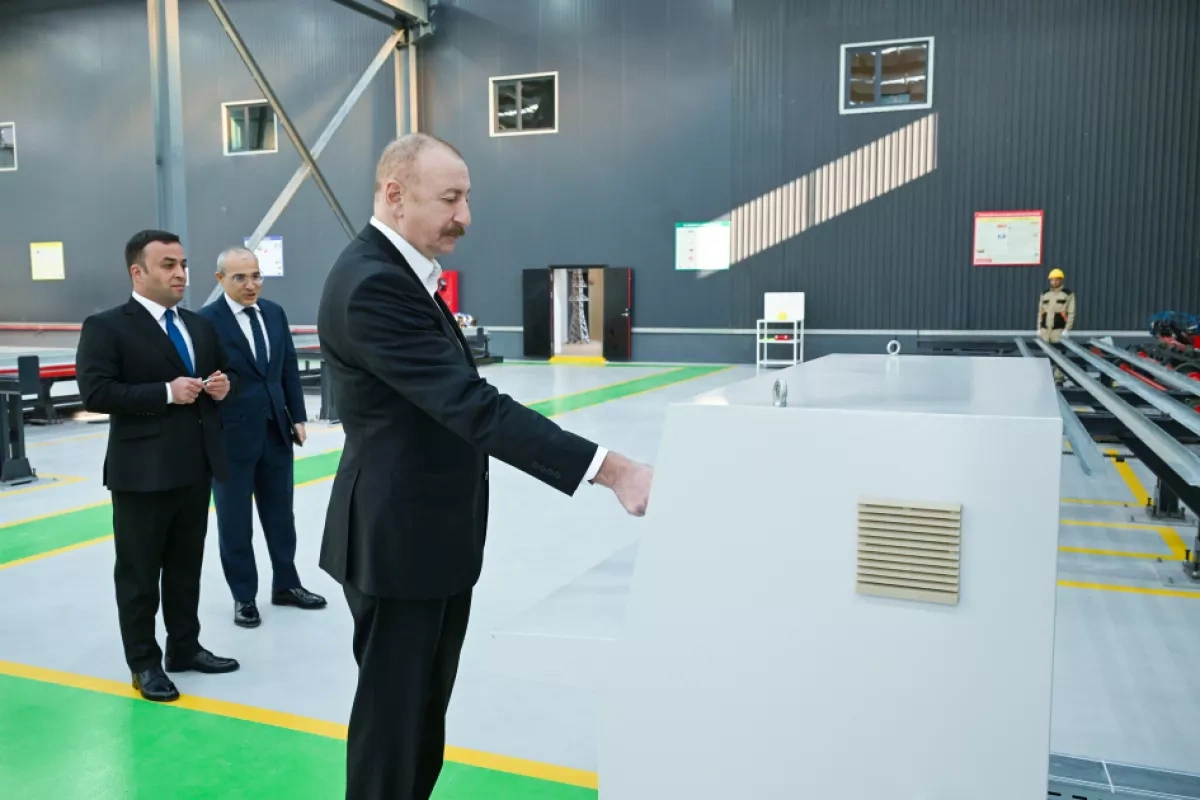 Azerbaijani president reviews new industrial projects in Aghdam PHOTO / Updated