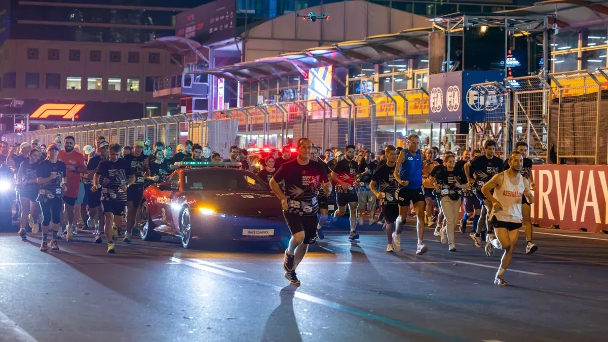 About 250 take part in BBC F1 Weekend Run at Baku City Circuit PHOTO