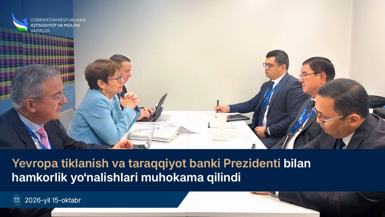 Uzbekistan, EBRD discuss privatization, SME financing, energy and transport