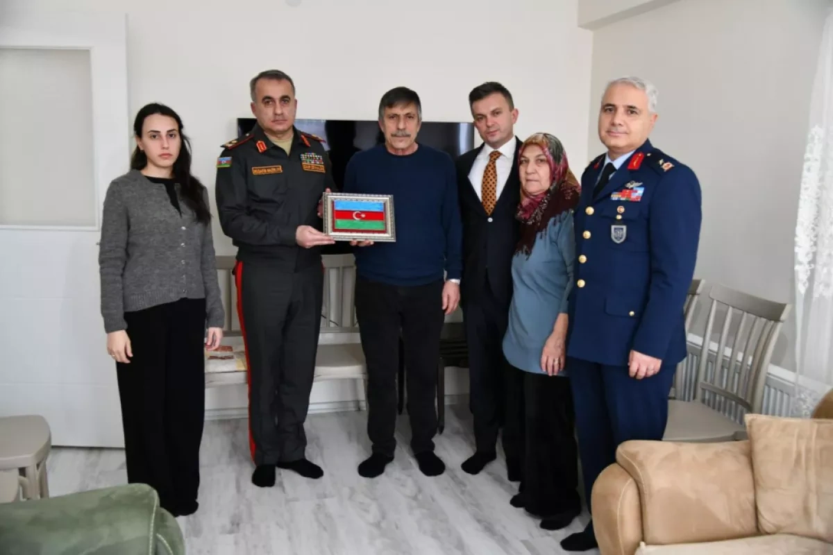 Azerbaijani diplomat visits families of Turkish soldiers killed in Georgia C-130 crash PHOTO