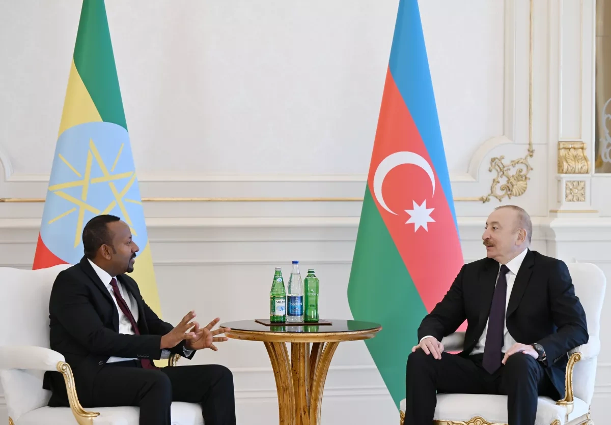 Azerbaijani president holds one-on-one talks with Ethiopian PM PHOTO