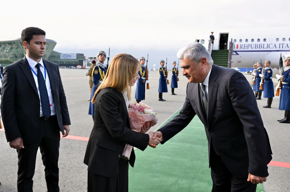 President of Council of Ministers of Italy arrives in Azerbaijan (PHOTO)