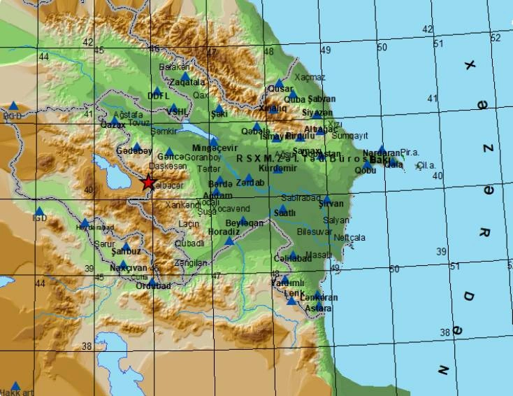 Earthquake hits the Azerbaijan-Armenia Border