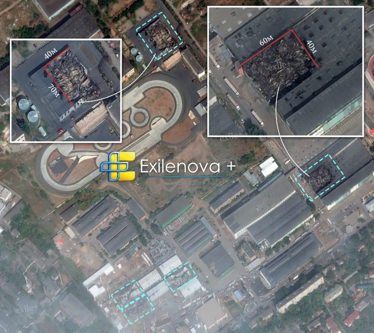 Exilenova+: Ukrainian missiles hit Atlant Aero buildings in Taganrog