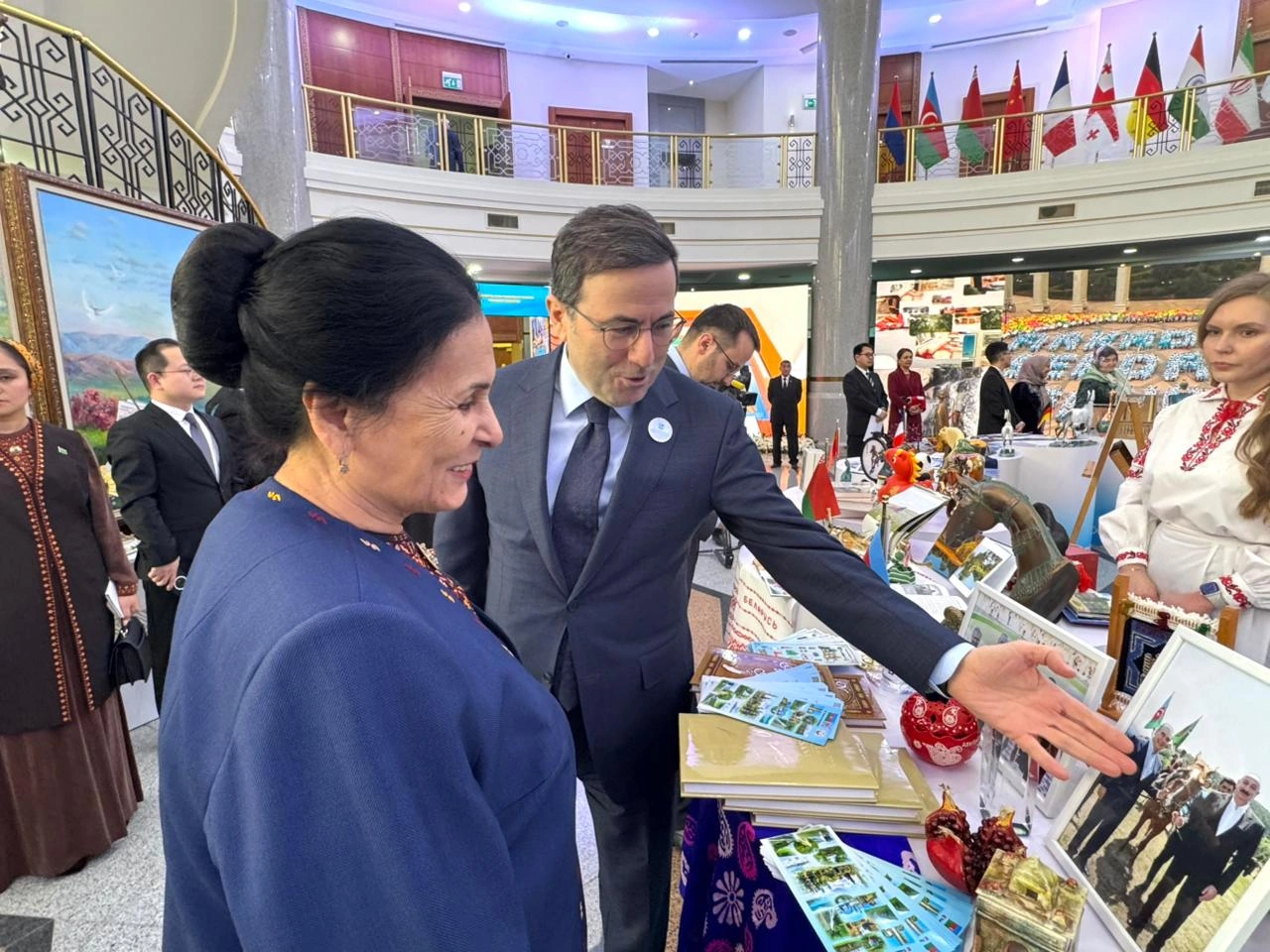 Embassy of Azerbaijan participates in International Exhibition dedicated to “Diplomacy Day” held in Turkmenistan (PHOTO)