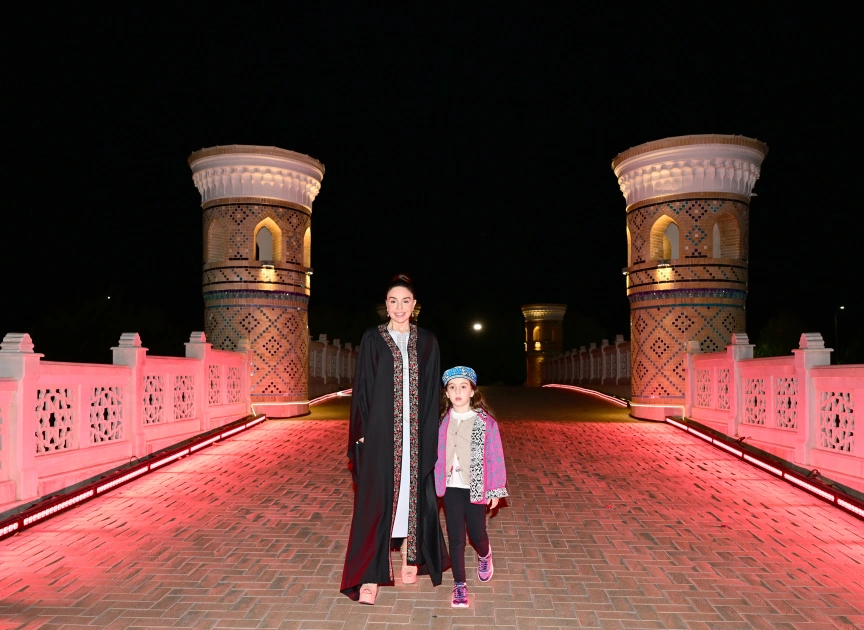 Heydar Aliyev Foundation VP Leyla Aliyeva tours Eternal City complex in Samarkand (PHOTO)