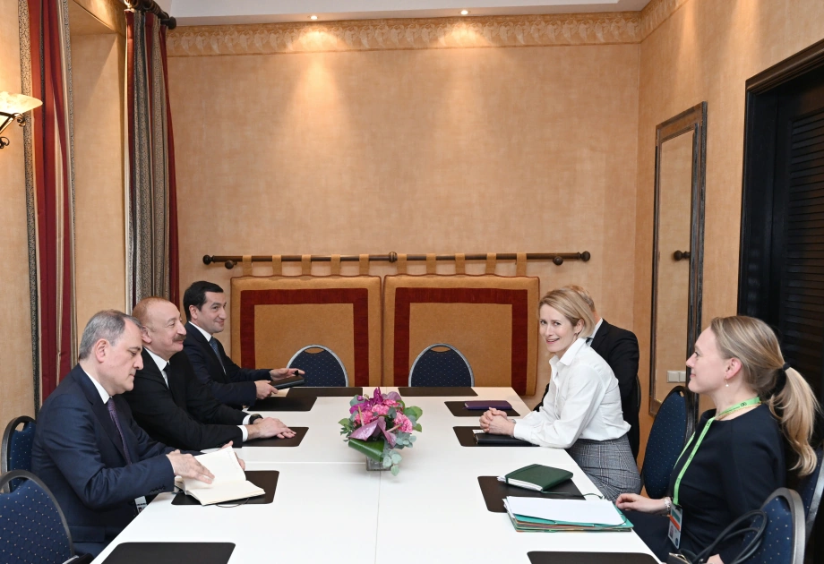 President Ilham Aliyev meets with the European Union's High Representative for Foreign Affairs and Security Policy in Munich (PHOTO)