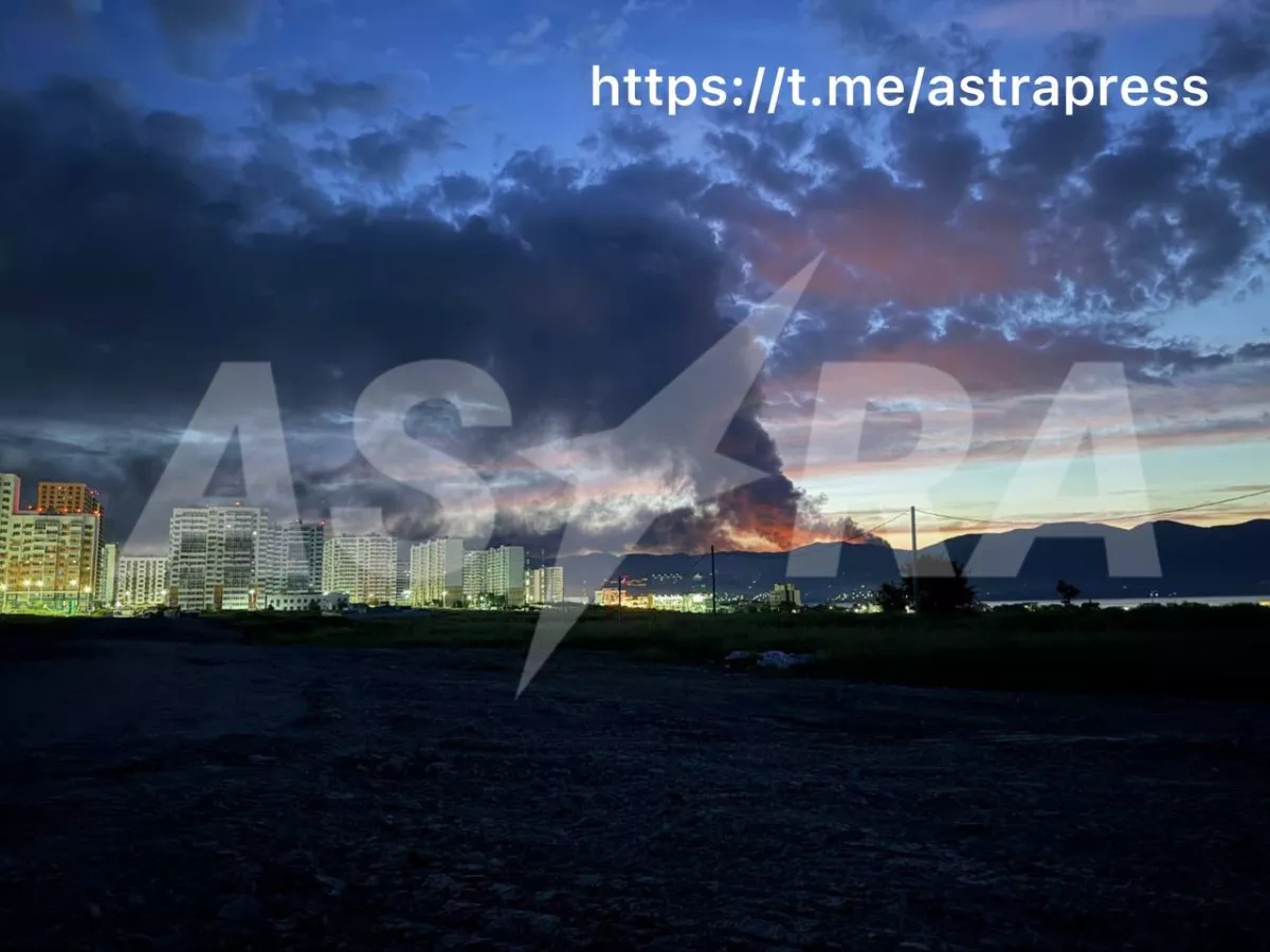 ASTRA: Major Russian oil facility near Novorossiysk on fire PHOTO