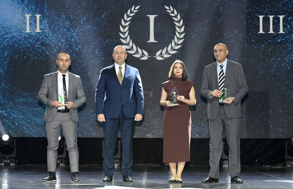 VP of Heydar Aliyev Foundation Leyla Aliyeva and Head of Baku Media Center Arzu Aliyeva attend Gala Ceremony regarding year's sports results