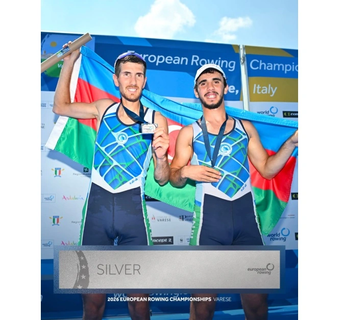 Azerbaijani rowers claim silver at European Championships in Italy