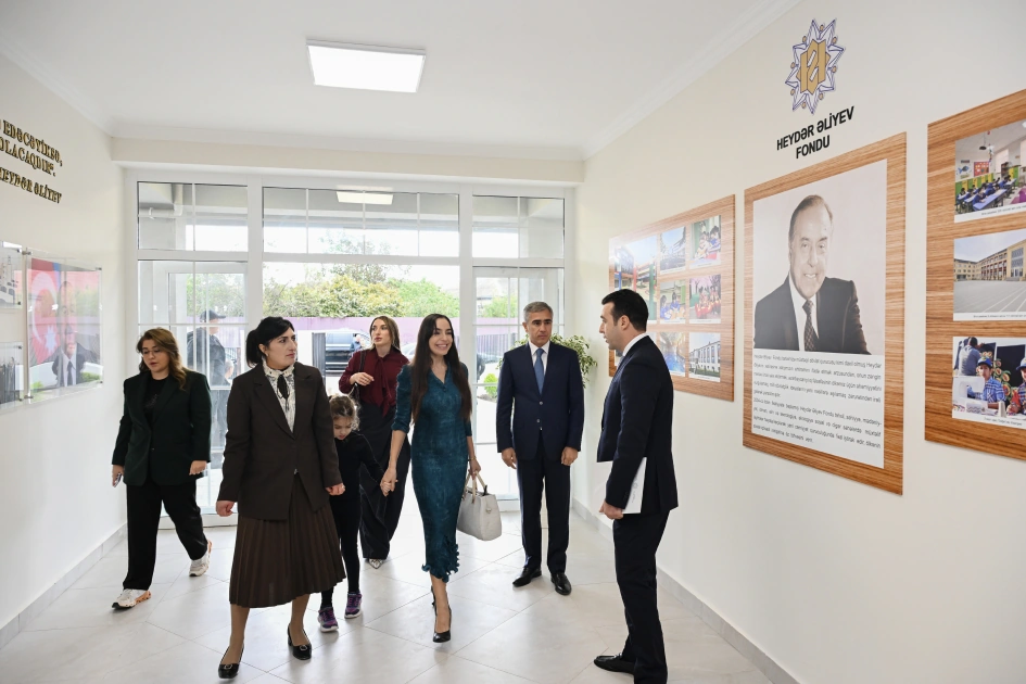 Leyla Aliyeva and Alena Aliyeva attend opening ceremony of nursery-kindergarten inaugurated in Goylar village of Shamakhi district (PHOTO)