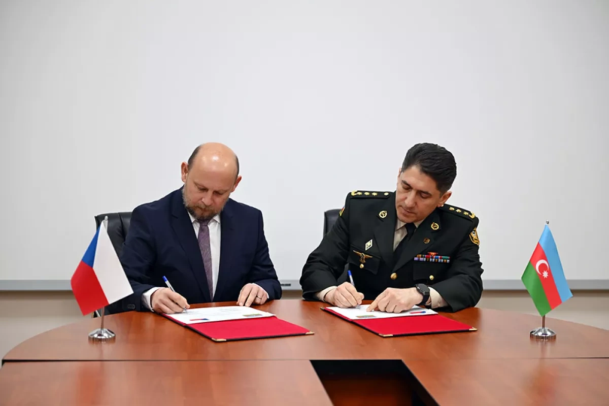 Azerbaijan, Czech Republic sign 2026 military cooperation plan Photo