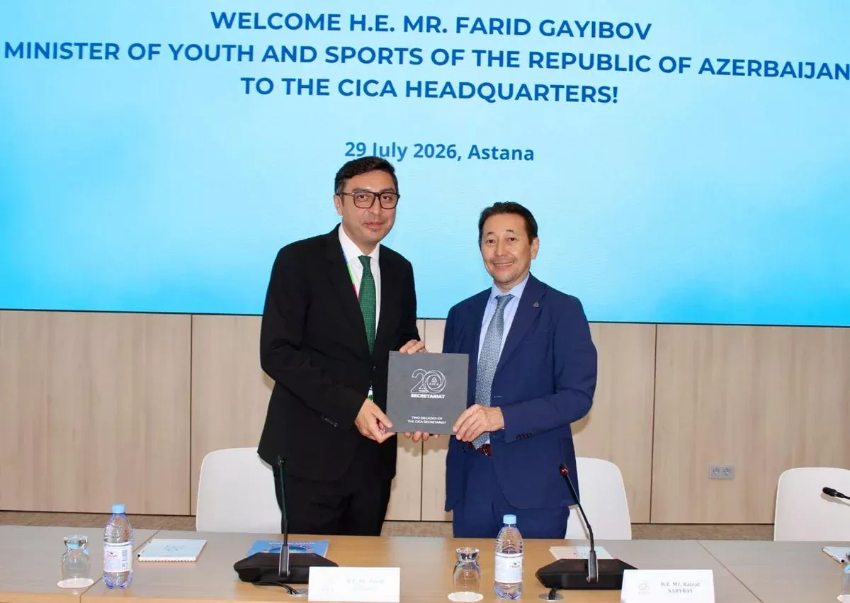 Azerbaijani, Kazakh, Uzbek ministers discuss cooperation in youth, sports