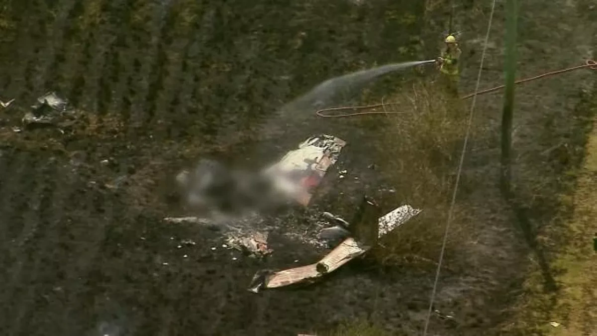 Light aircraft crashes on private property in Australia, killing two PHOTO