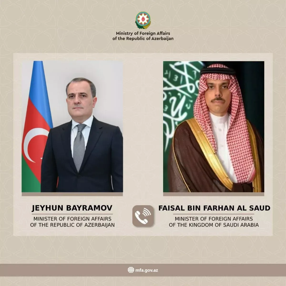 Azerbaijani, Saudi FMs discuss rising Middle East tensions in phone call