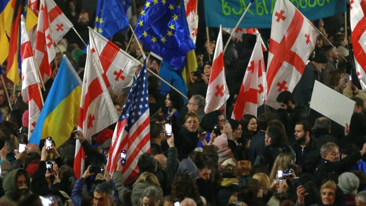 Georgia authorizes protests, imposes restrictions