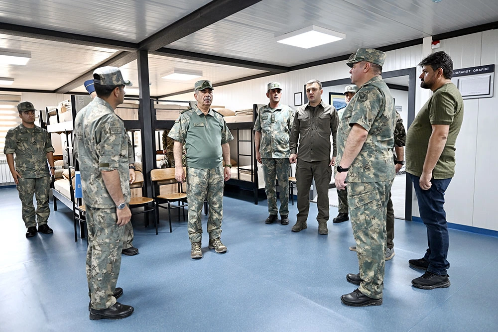 Azerbaijan's MoD leadership inspects military infrastructure of Air Defense Units (PHOTO/VIDEO)
